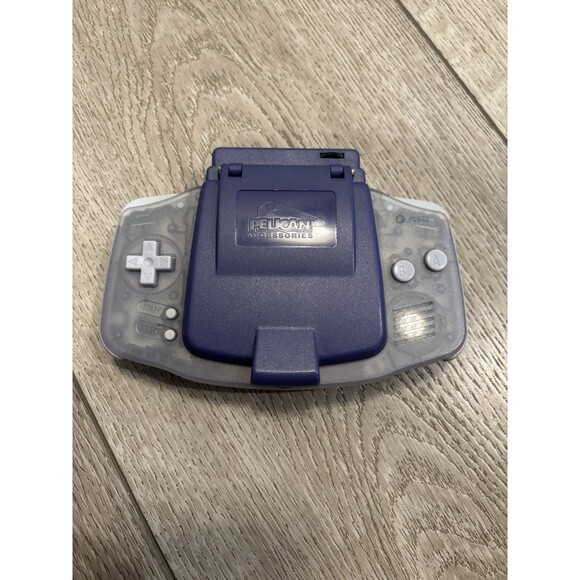 Nintendo Game Boy Advance Model AGB-001 Clear Glacier Mario Kart Game Works - Picture 3 of 10